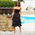 Spaghetti Strap Camis Polka Dot Printed Tiered Skirt