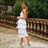 Spaghetti Strap Camis Polka Dot Printed Tiered Skirt