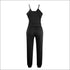 Spaghetti Strap Pure Color Jumpsuits