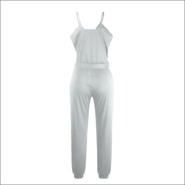 Spaghetti Strap Pure Color Jumpsuits