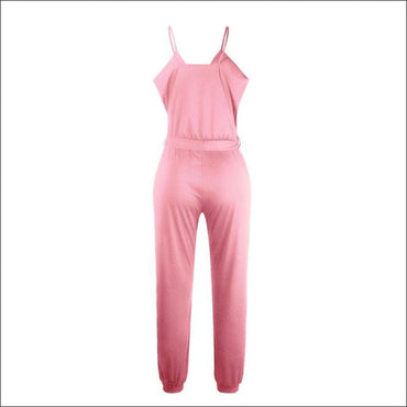 Spaghetti Strap Pure Color Jumpsuits