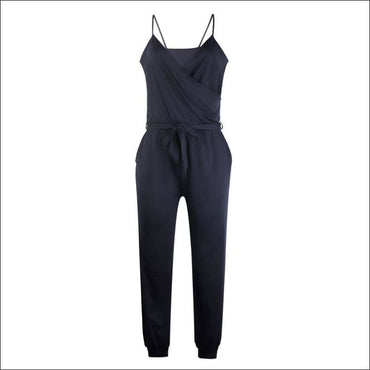 Spaghetti Strap Pure Color Jumpsuits