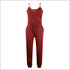 Spaghetti Strap Pure Color Jumpsuits
