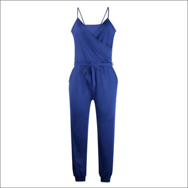 Spaghetti Strap Pure Color Jumpsuits