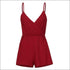 Spaghetti Strap Surplice Rompers