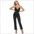 Spaghetti Strap V Neck Unique Tassel Fringed Jumpsuits