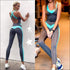 Sports Jumpsuits Block Color Crossing Strap Tight