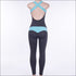 Sports Jumpsuits Block Color Crossing Strap Tight