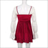 Square Neck Chiffon White Blouse And Velvet Sling Dress