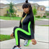 Stand Collar Long-sleeve Zipper Sports Jumpsuits