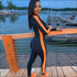 Stand Collar Long-sleeve Zipper Sports Jumpsuits