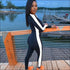 Stand Collar Long-sleeve Zipper Sports Jumpsuits
