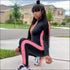 Stand Collar Long-sleeve Zipper Sports Jumpsuits