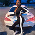 Stand Collar Long-sleeve Zipper Sports Jumpsuits