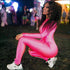 Stand Collar Long-sleeve Zipper Tight Jumsuits