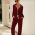 Stand Collar Zipper Long Sleeve Lace-up Casual Jumpsuits