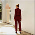 Stand Collar Zipper Long Sleeve Lace-up Casual Jumpsuits
