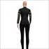 Stand Collar Zipper Long-sleeve Mesh Patchwork