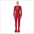 Stand Collar Zipper Long-sleeve Tight Jumpsuits