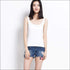 Steel Free Padded Solid Color Cotton Tank Top