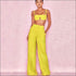 Strap Crop Top Casual Wide-leg Pants Set