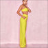 Strap Crop Top Casual Wide-leg Pants Set