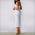 Strapless Plain Color Overlap Cropped Jumpsuits