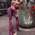 Strapless Printed Flare Trousers Tube Top Set