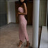 Strapless Tube Top And Side-slit Bodycon Skirt