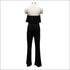 Strapless V Neck Wide-leg Jumpsuits
