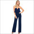 Strapless V Neck Wide-leg Jumpsuits