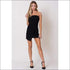 Strapless Wrap Mini Dress