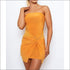 Strapless Wrap Mini Dress