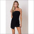 Strapless Wrap Mini Dress