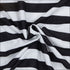 Stripe Round Neckline Short-sleeve Defined Waist