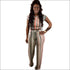 Stripe Tee And Straight Pants Two Pieces Sets Fashion Round Collar