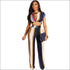 Stripe Tee And Straight Pants Two Pieces Sets Fashion Round Collar