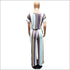 Stripe Tee And Straight Pants Two Pieces Sets Fashion Round Collar