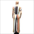 Stripe Tee And Straight Pants Two Pieces Sets Fashion Round Collar