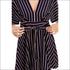 Stripe V - Neck Dress