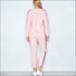 Stripes Pattern Autumn Winter Fleece Lined Sports Wear Set