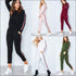 Stripes Pattern Autumn Winter Fleece Lined Sports Wear Set