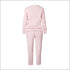 Stripes Pattern Autumn Winter Fleece Lined Sports Wear Set