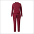 Stripes Pattern Autumn Winter Fleece Lined Sports Wear Set