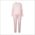 Stripes Pattern Autumn Winter Fleece Lined Sports Wear Set