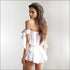 Stripes Vacation Style Backless Strapless Tank Tops And Shorts 2Pcs Set