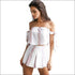 Stripes Vacation Style Backless Strapless Tank Tops And Shorts 2Pcs Set