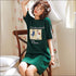 Summer Good Quality Cotton Short-sleeve Nightdress