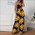 Sunflower Print Casual Strap