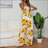 Sunflower Print Casual Strap
